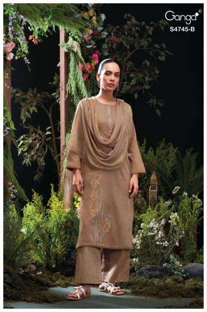 Ganga morael 4745 dress materials wholesale cotton